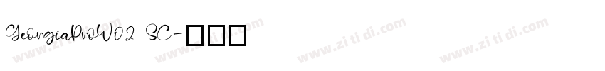 GeorgiaProW02 SC字体转换